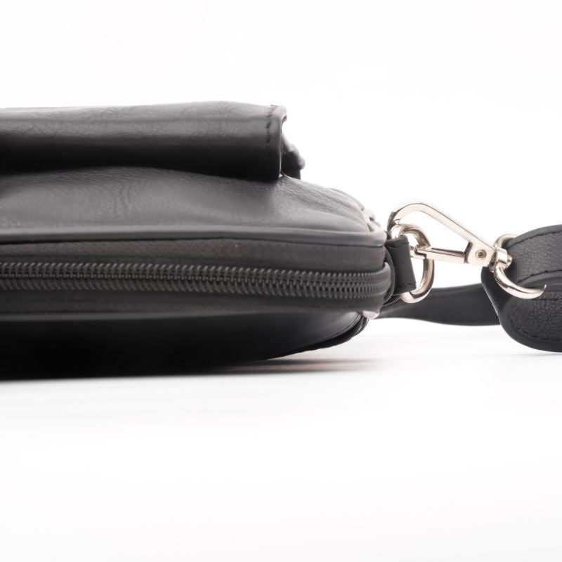 Parker Slim Leather Laptop Bag-Black - Image 7