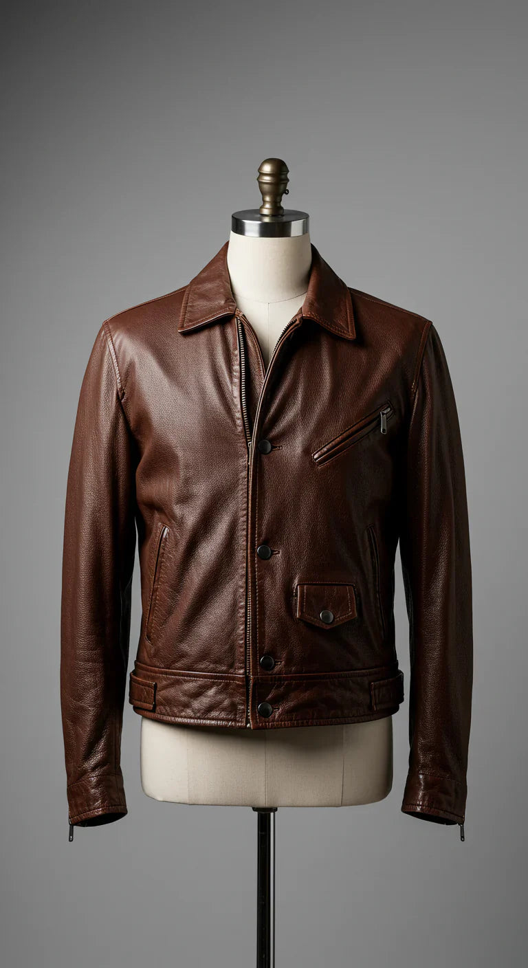 Mens Brown Leather Jackets