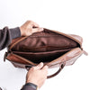 Everyday Companion Leather Laptop Bag-Tan - Image 6