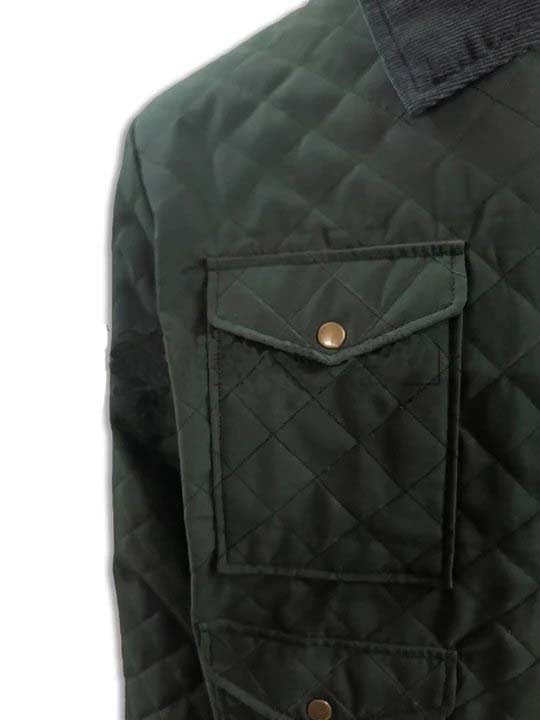 Yellowstone John Dutton Green Quilted Jacket