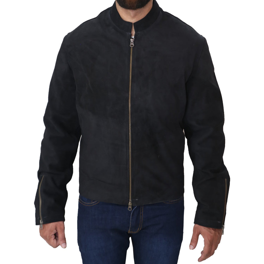 James Bond Spectre Morocco Black Leather Jacket