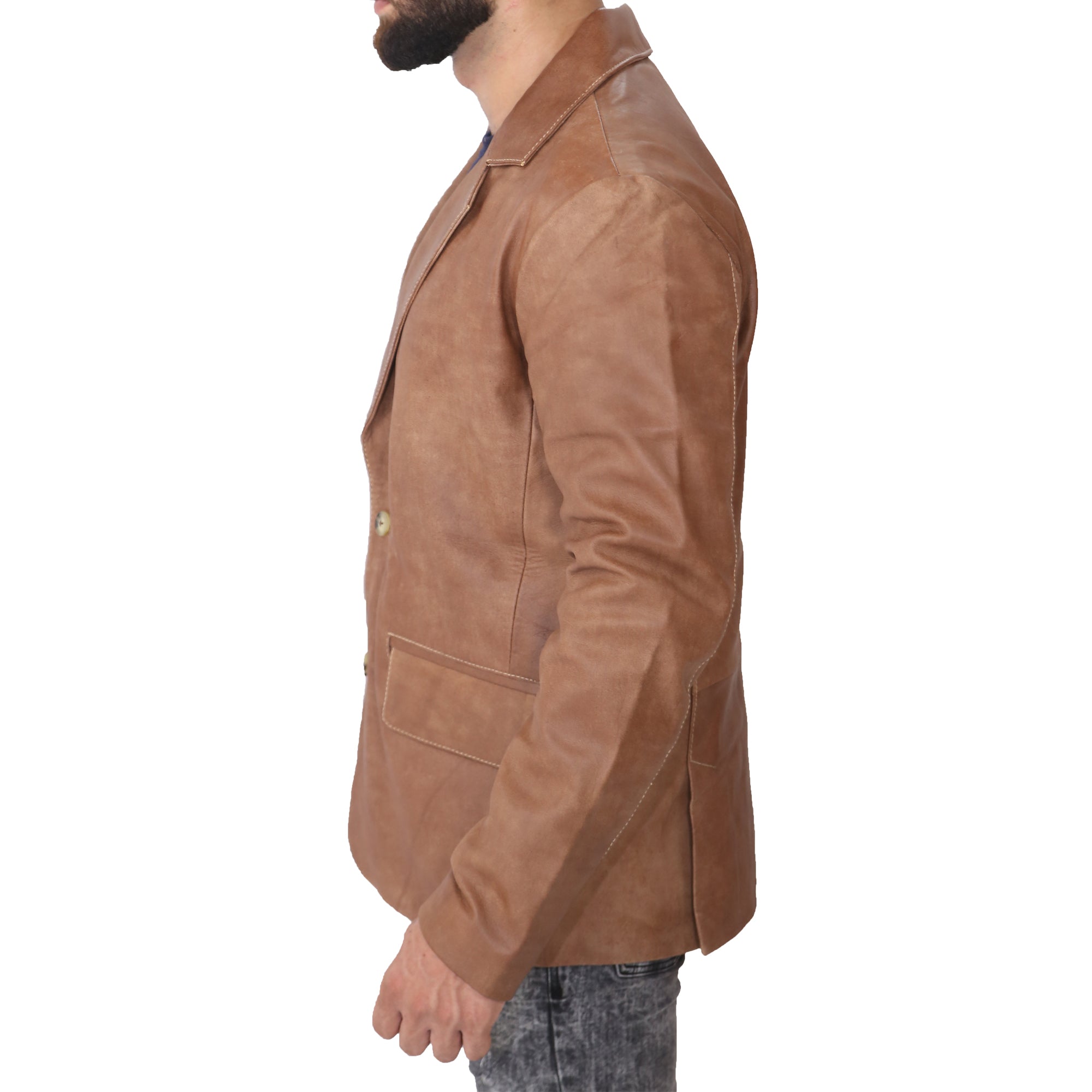 Men's Fashion Brown Blazer Coat