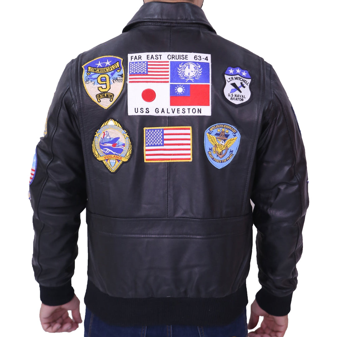Top Gun movie Maverick Black Bomber Jacket