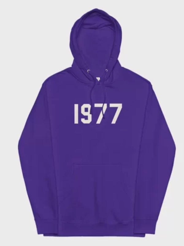 1977 essentials hoodie​ purple