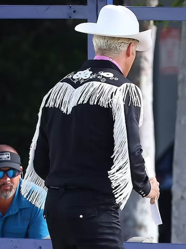 Barbie 2023 Ryan Gosling Black Fringe Shirt