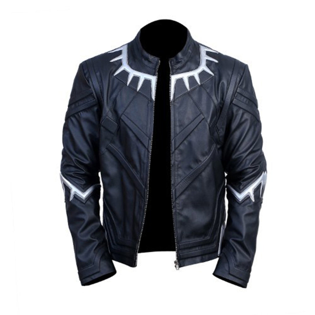 Black Panther Motorcycle Leather Jacket