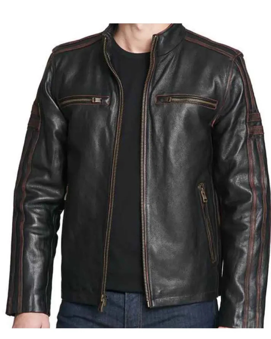 Black Rivet Leather Jacket
