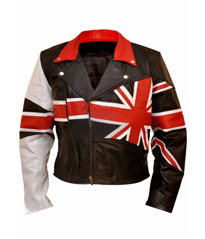 Union Jack British Flag Leather Jacket