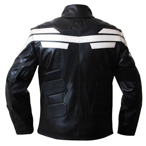 Captain America The Winter Soldier Black Leather Jacket