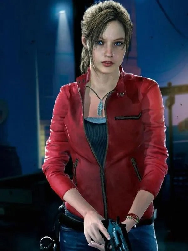 Claire Redfield Resident Evil 2 Red Leather Jacket