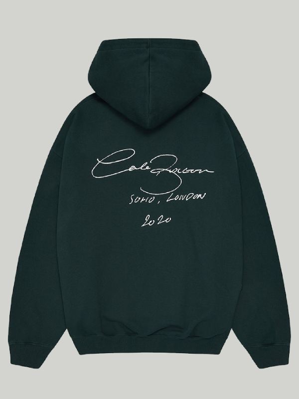Cole Buxton Green Hoodie back