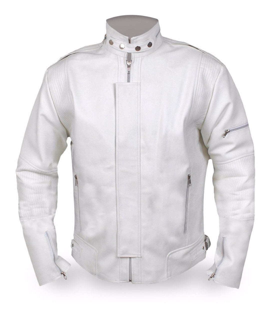 Daft Punk White Leather Jacket