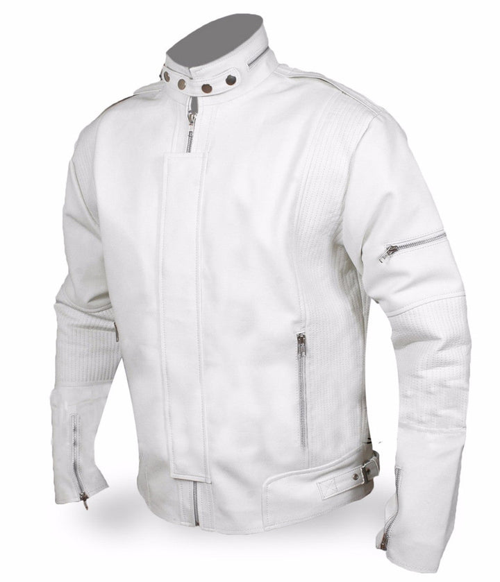 Daft Punk White Leather Jacket