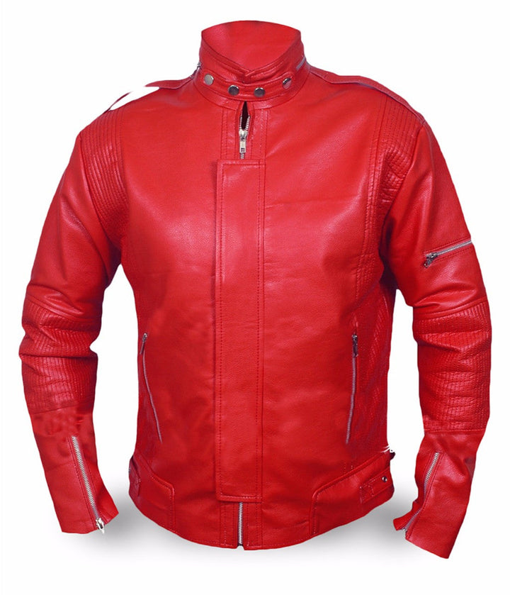 Daft Punk Red Leather Jacket