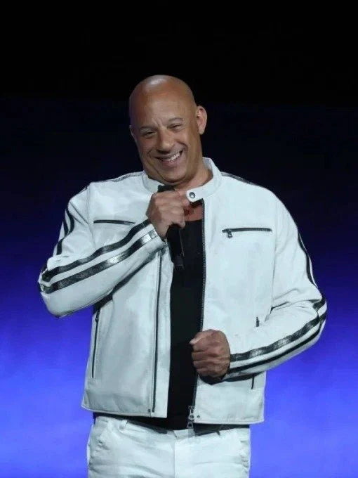 Fast X 2023 Vin Diesel CinemaCon White Jacket