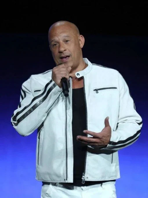 Fast X 2023 Vin Diesel CinemaCon White Jacket