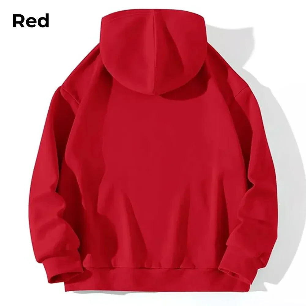 red y2k kozy hoodie back