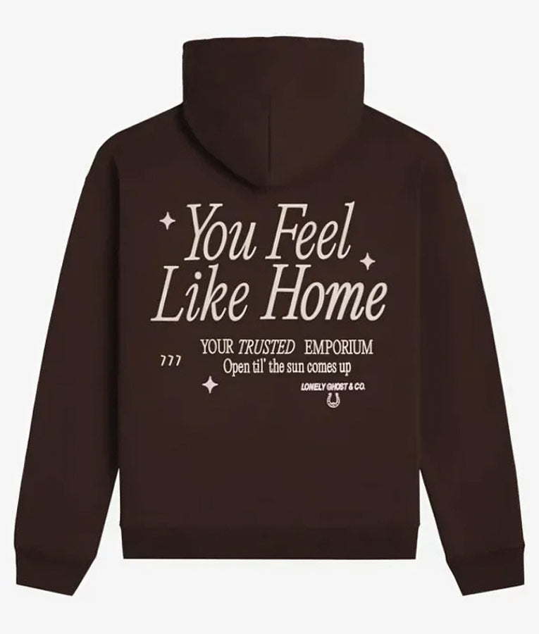 Brown lonely ghost hoodie
