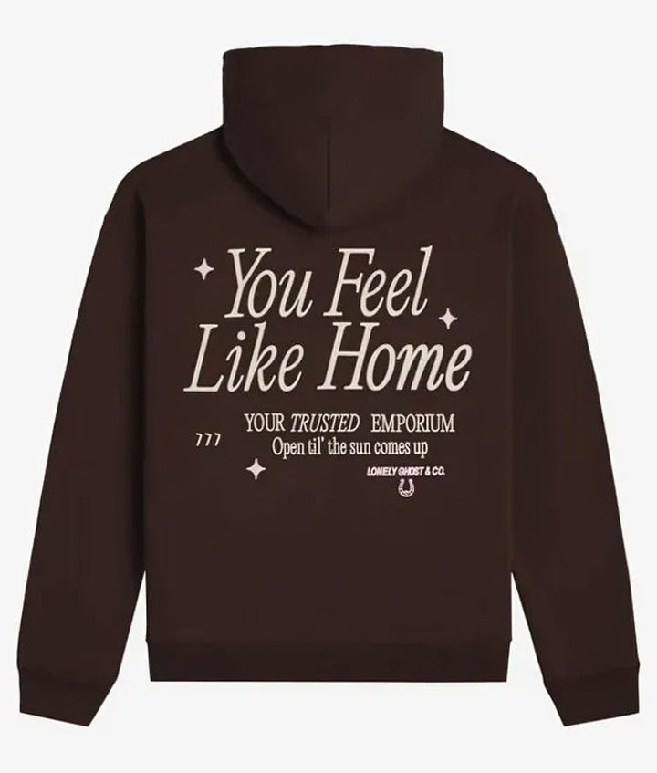 Brown lonely ghost hoodie