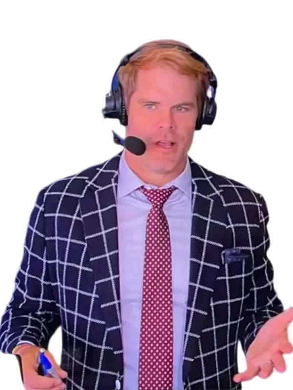 Greg Olsen Wearing Coat In the NFL Show