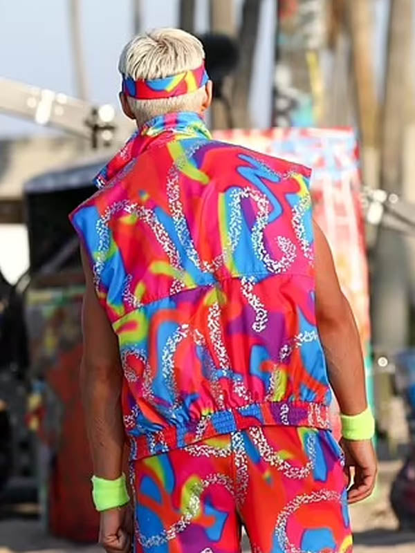 Barbie 2023 Ryan Gosling Rainbow Shirt With Shorts