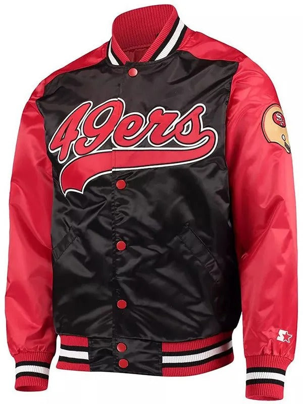 49ers San Francisco Satin Jacket - Authentic Replica NFL Team Apparel