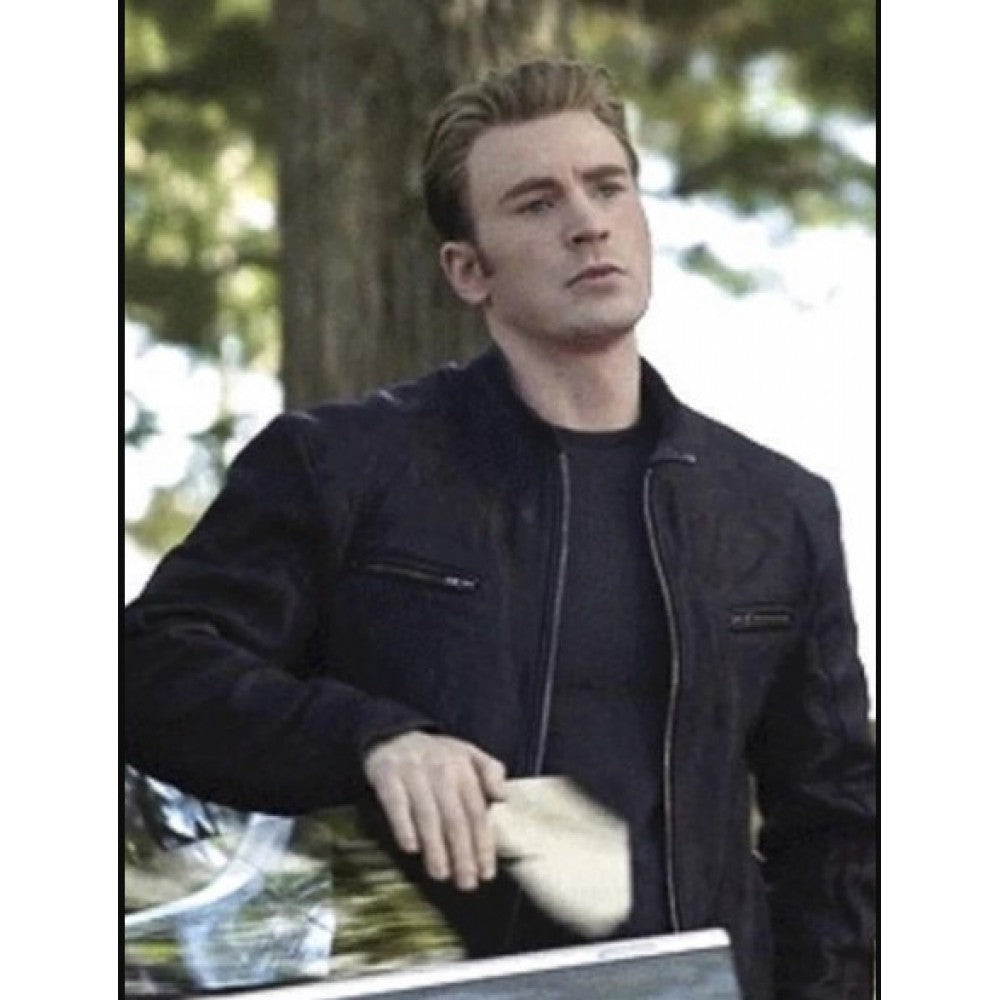 Avengers Endgame Chris Evans Leather Jacket