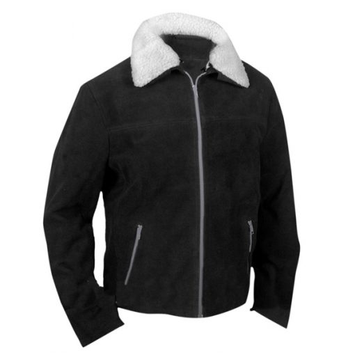 The Walking Dead Rick Grimes Black Suede Jacket