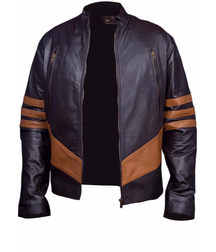 X-Men Wolverine Jacket, Cosplay Jacket, Real SheepSkin Leather Jacket
