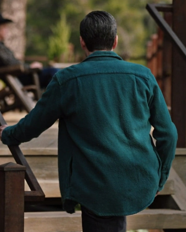 Jamie Dutton Yellowstone S04 Wes Bentley Green Jacket