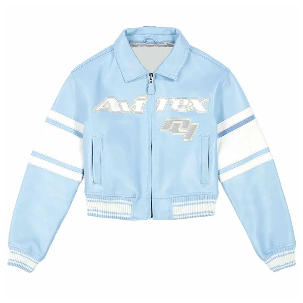 Avirex N4 Cropped Leather Jacket