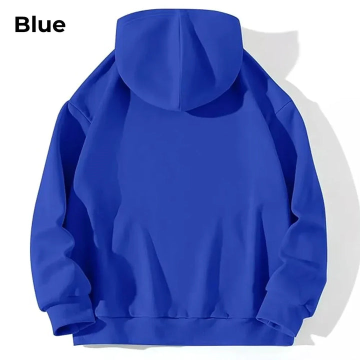 blue y2k kozy hoodie back