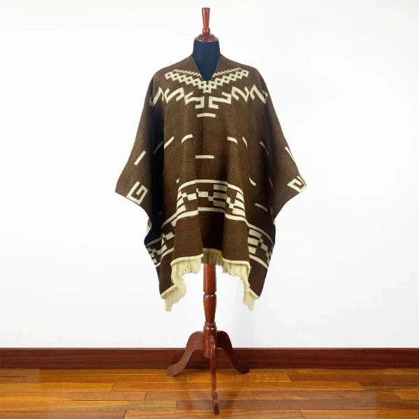 brown clint eastwood poncho​ front view