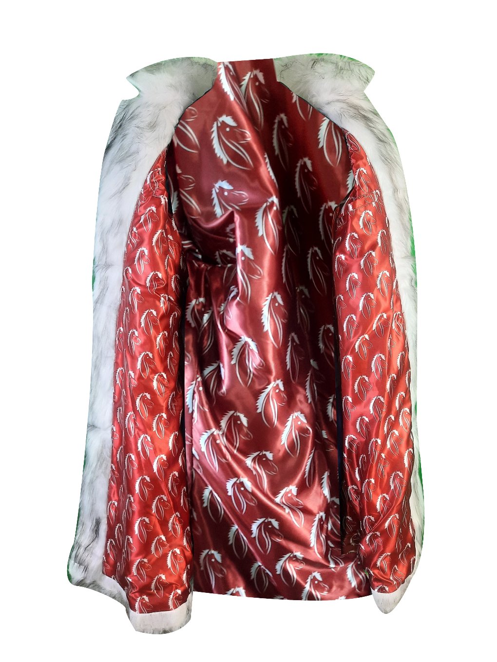 ken faux mink coat with open style closure image