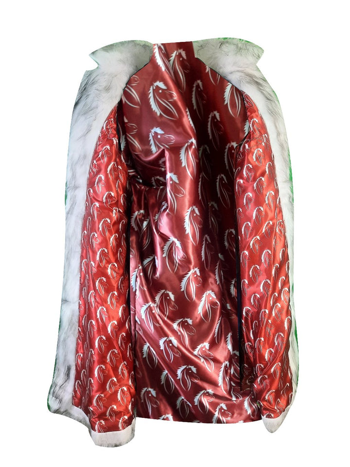 ken faux mink coat with open style closure image