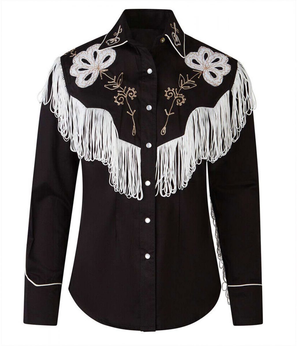 Barbie 2023 Ryan Gosling Black Fringe Shirt