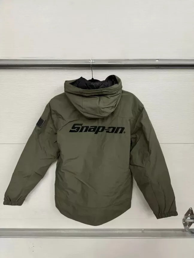 snap on jacket​ back view