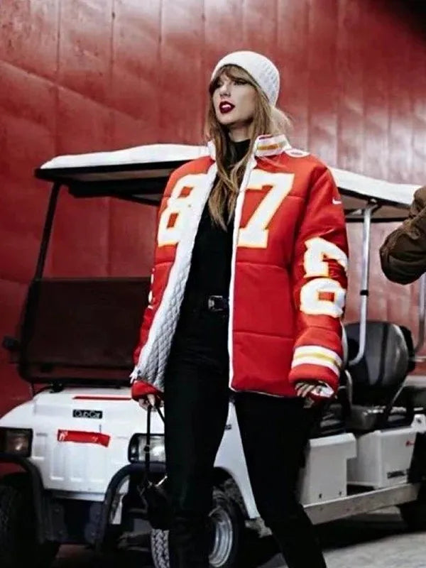 Taylor Swift Kelce 87 Puffer Jacket