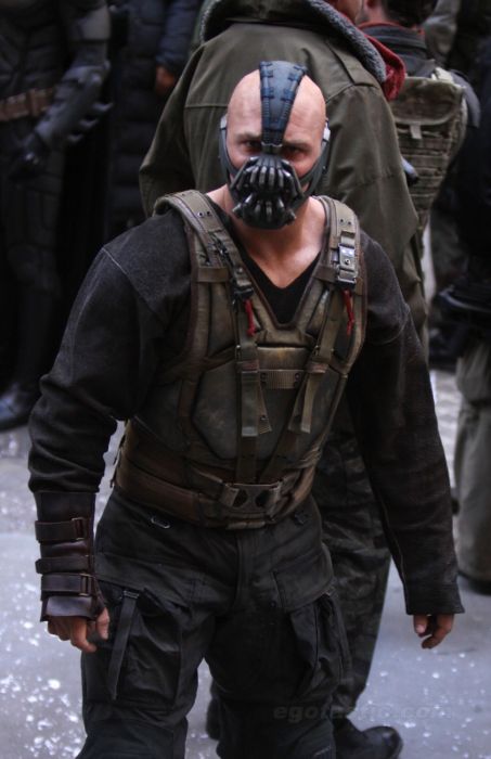 actor tom hardy wearing his iconic bane vest